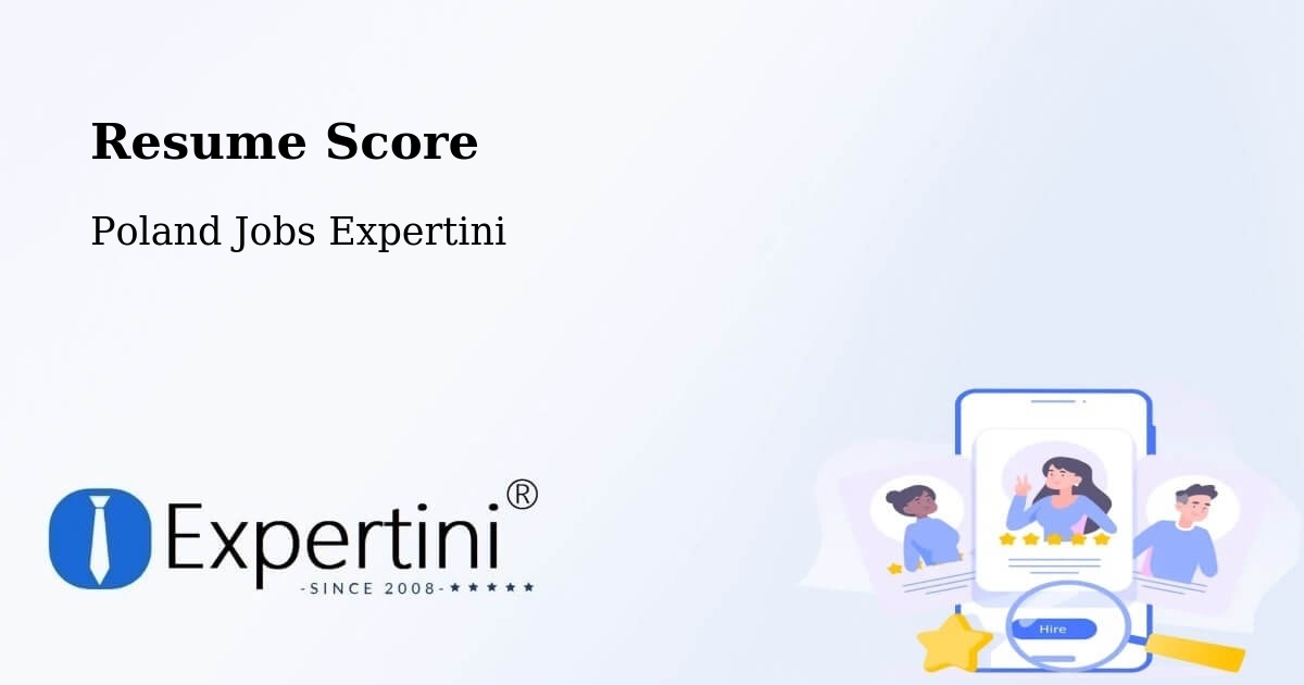 Resume Score & Job Description Match Tool – Piecki - Poland Jobs Expertini
